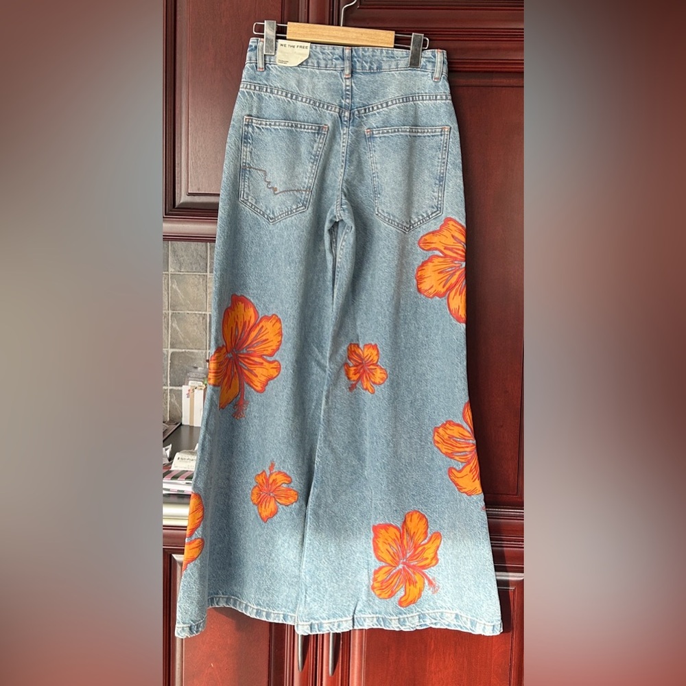 FREE PEOPLE x We The Free Palisades Wide-Leg Jeans size 26 - Picture 10 of 12